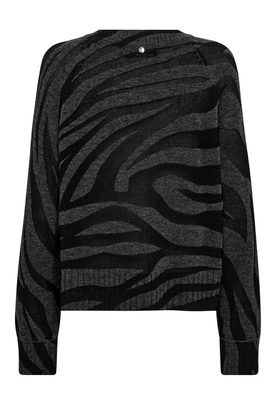 Mos Mosh Zebra Knit Phatom Jumper