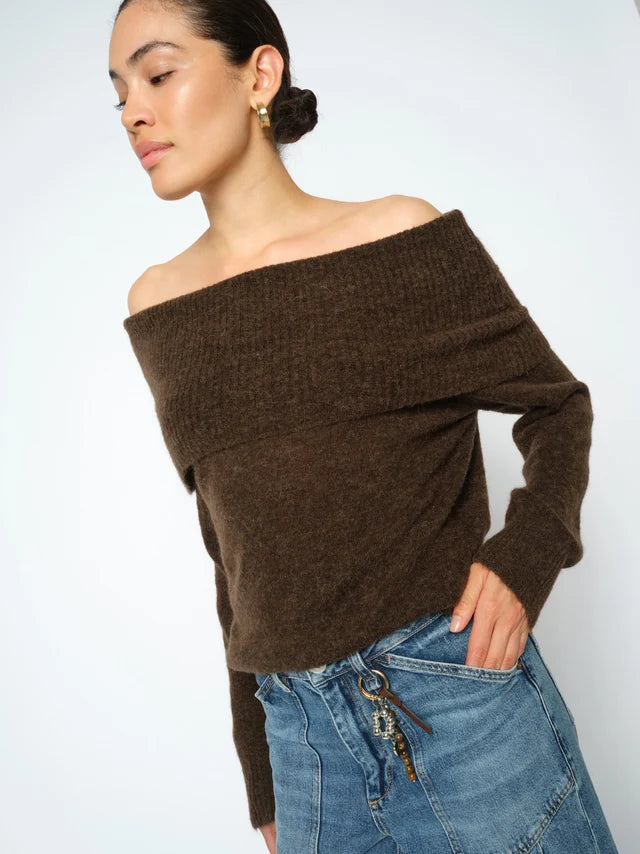 Mos Mosh MMMape Off Shoulder Knit