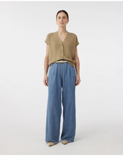 Knit Ted Light Denim Pants 251P114