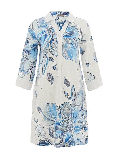 Dolcezza Amy Floral Linen Dress