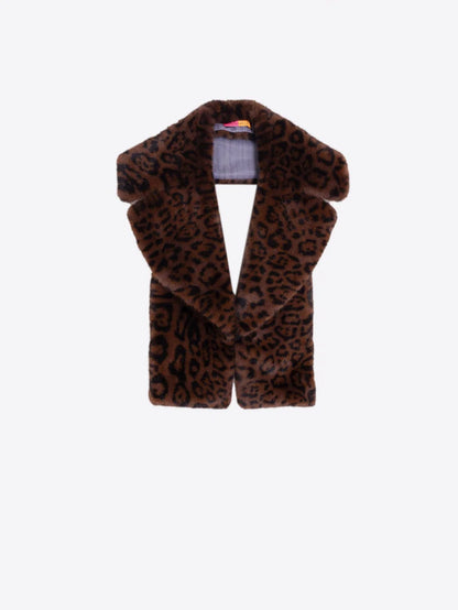 Vilagallo Animal Print Faux Fur