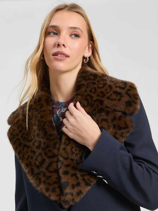 Vilagallo Animal Print Faux Fur