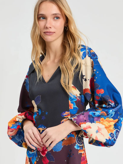 Vilagallo Eugenia Flora Dress