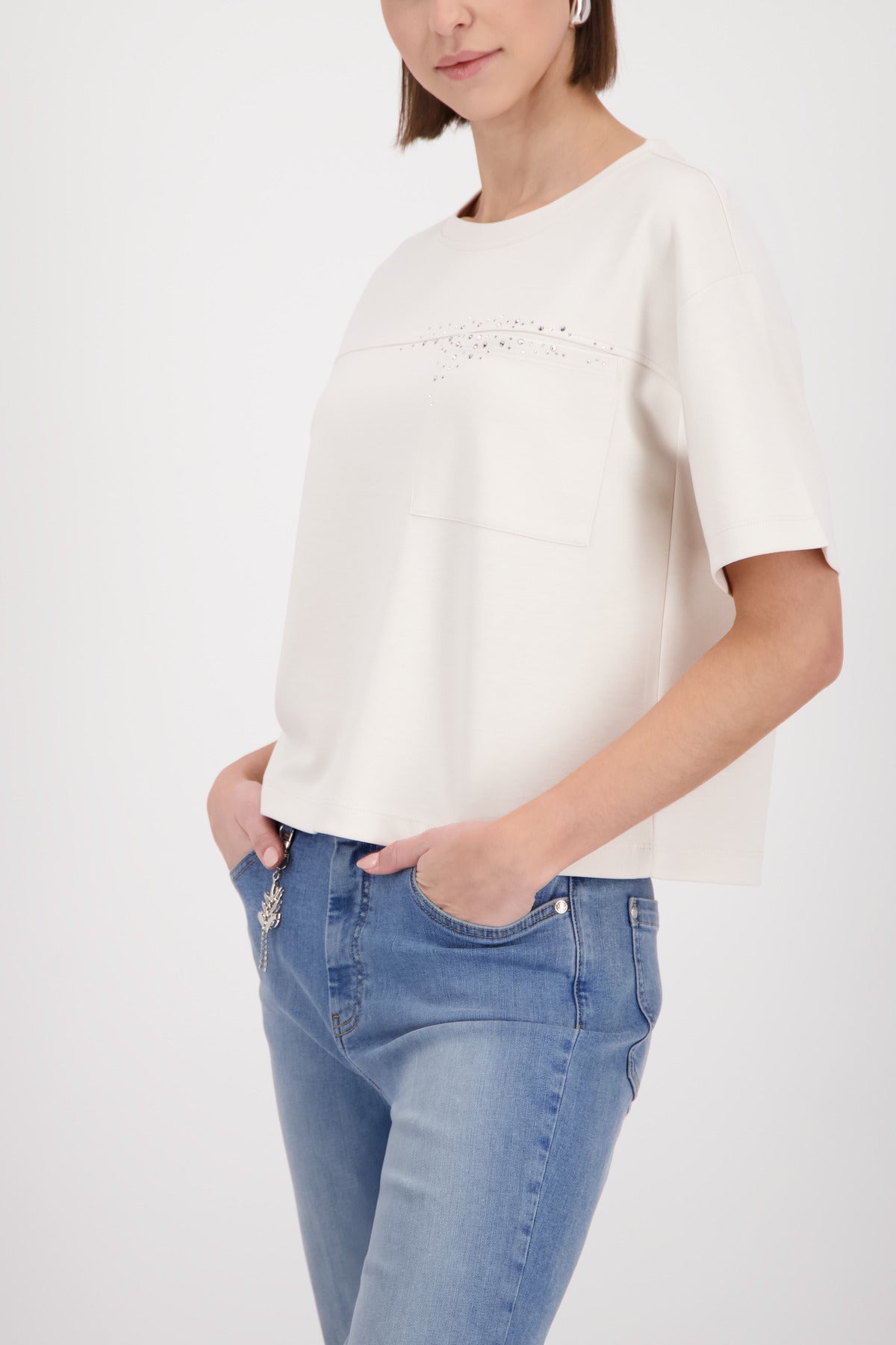 Monari Top With Rhinestones