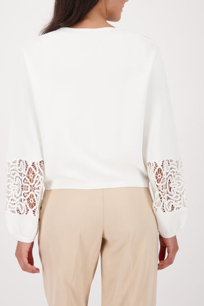 Monari Cardigan With Lace Insert