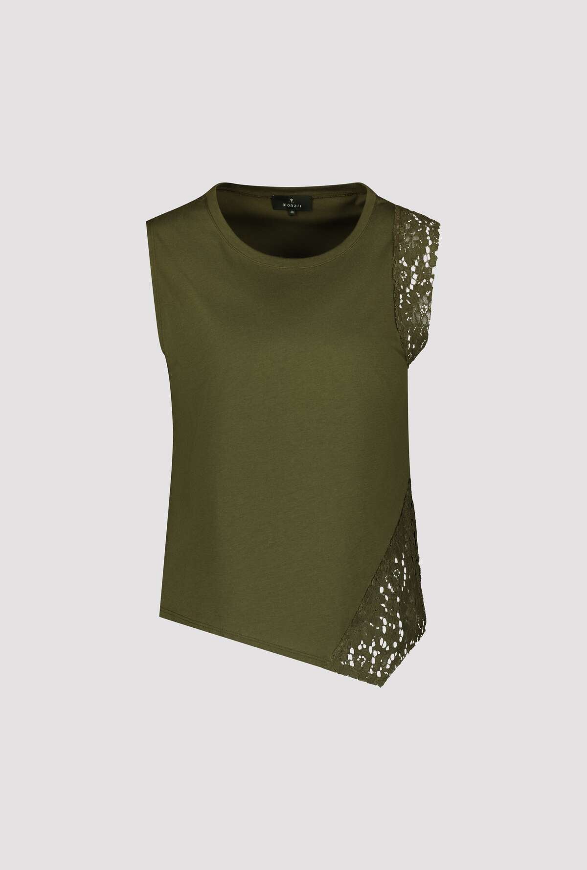 Sleeveless Top with Lace Detail