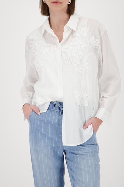 Monari Blouse With Flower Embroidery