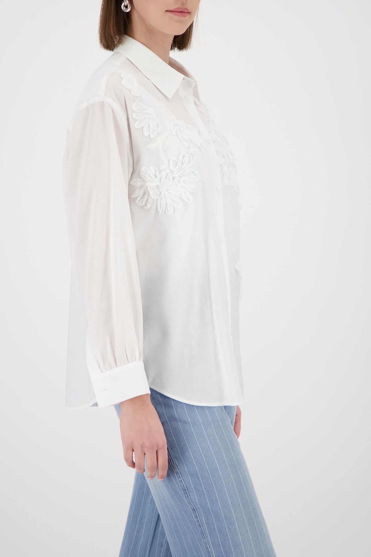 Monari Blouse With Flower Embroidery