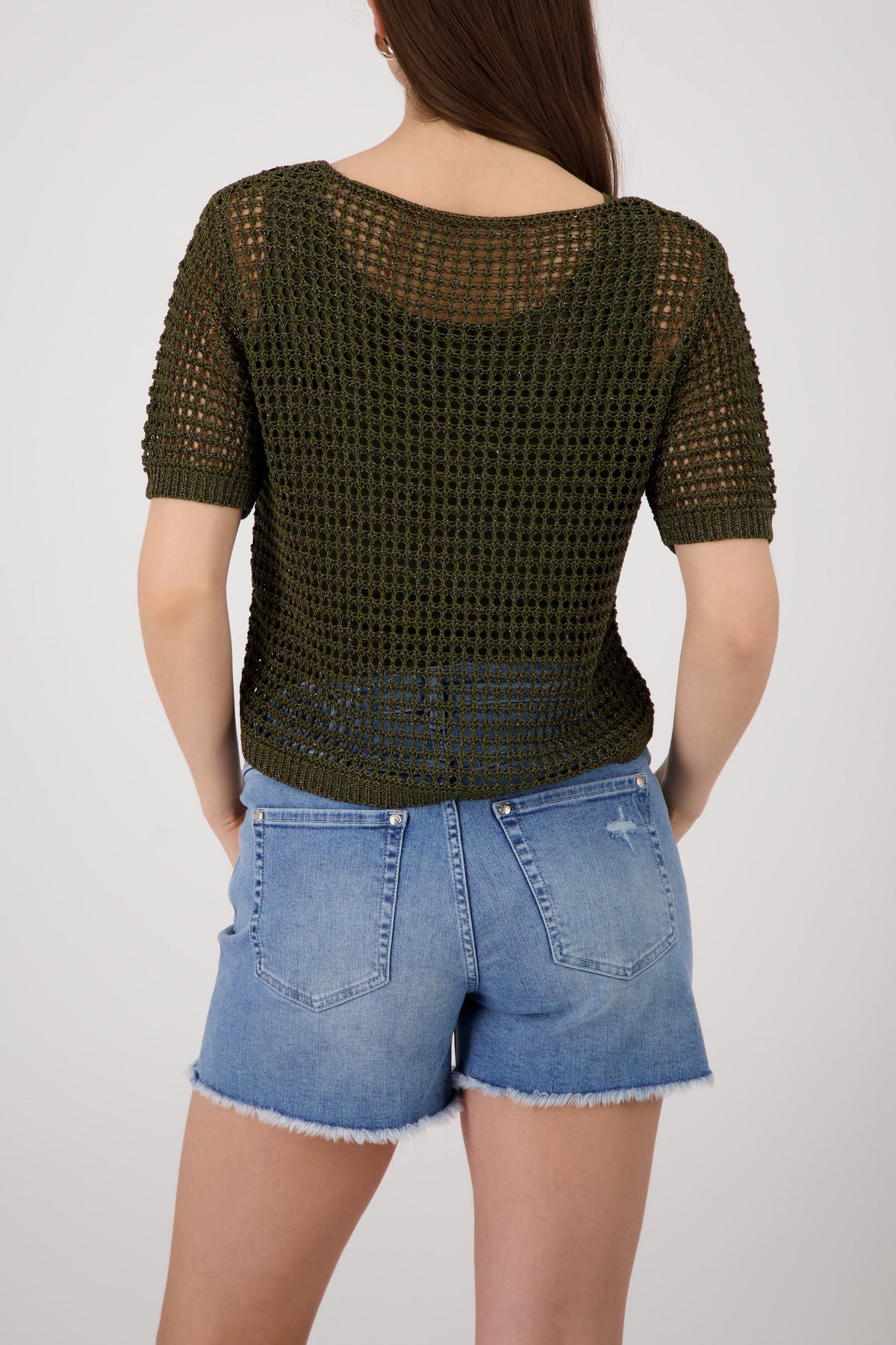 Knitted Jumper with Shiny Lurex