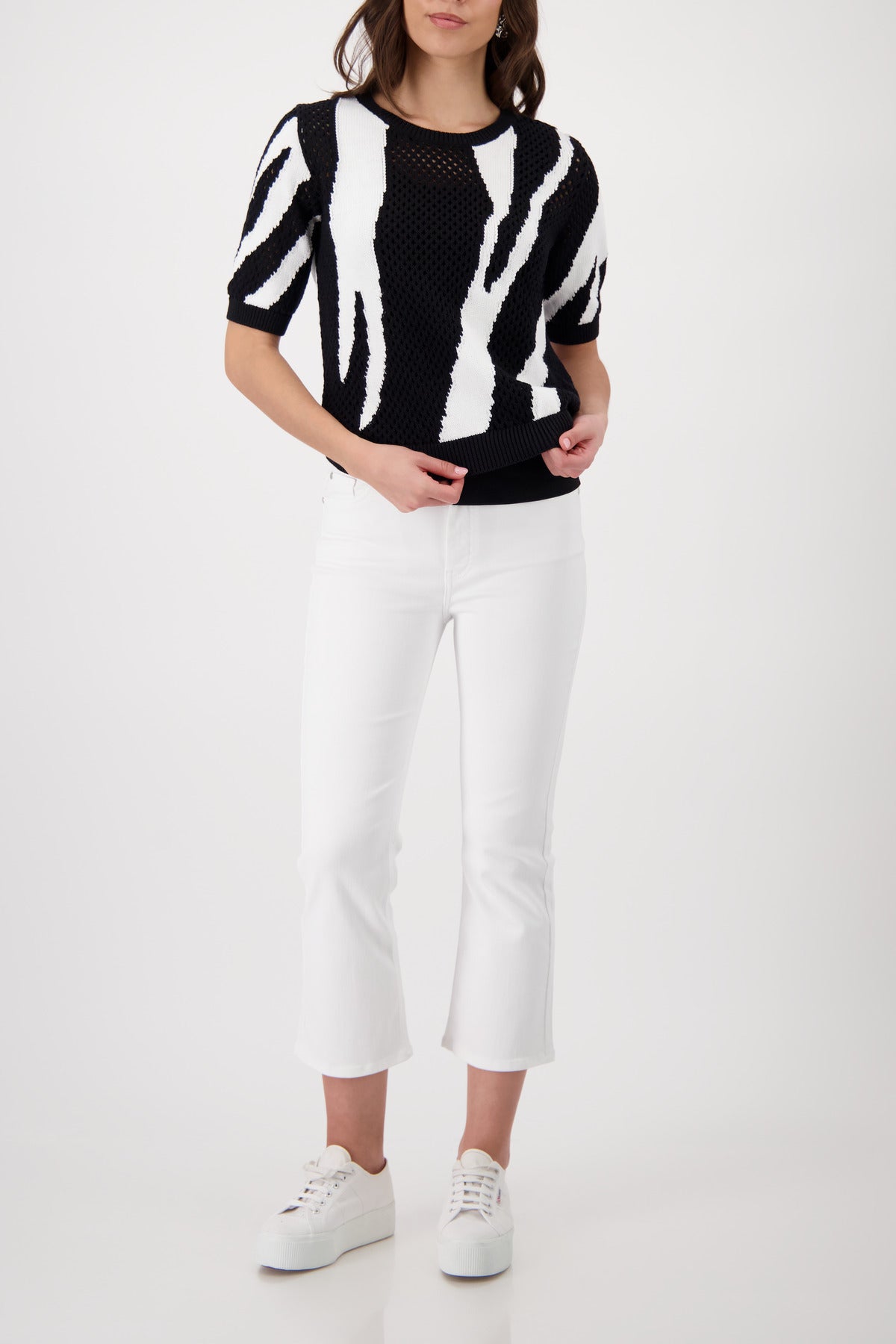 Monari Ajour Knitted Jumper