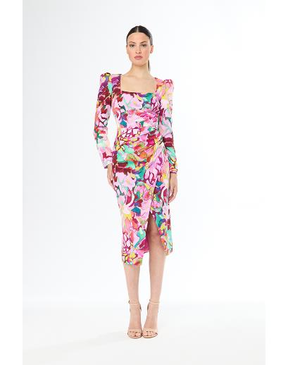 Carla Ruiz Midi Ruched Dress 51664