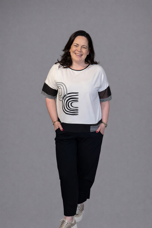 Naya Placement Print Top