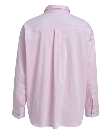 Milano Italy Oversized Rose Shirt Blouse