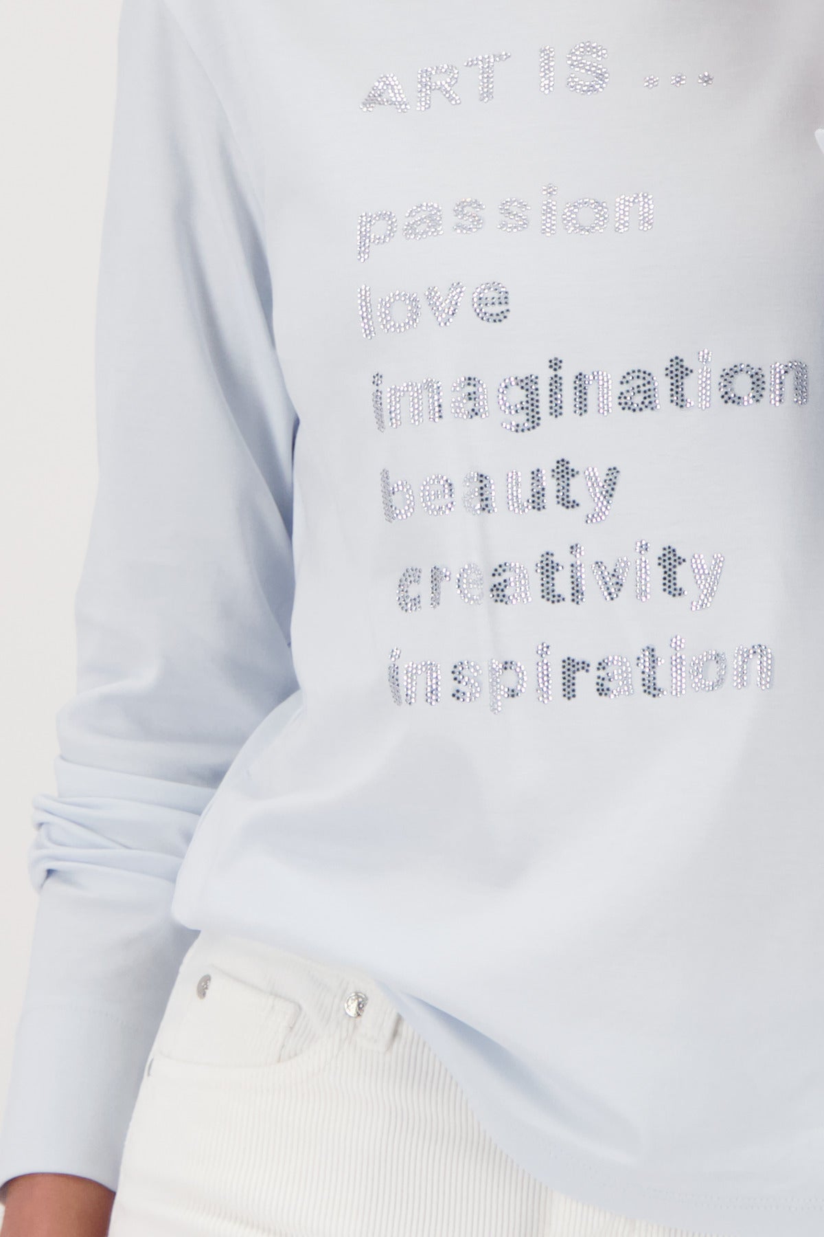 Monari Long Sleeve Top With Lettering