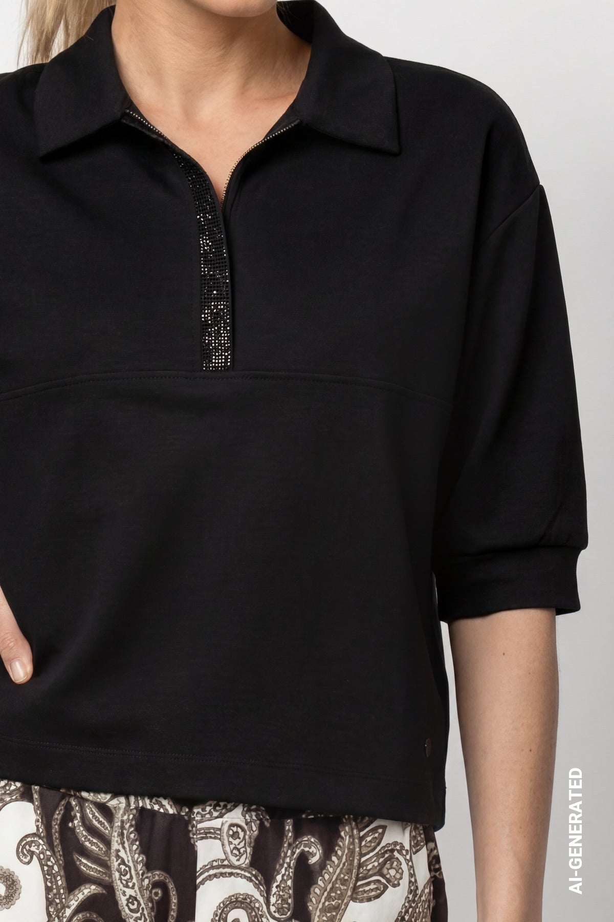 Monari Sweatshirt With Rhinestones