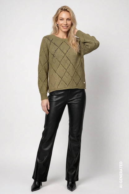 Monari Ajour Knit Jumper