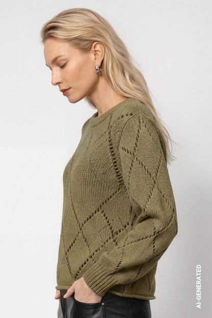 Monari Ajour Knit Jumper