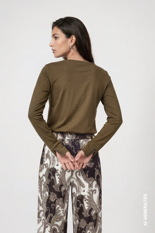 Monari Olive Top