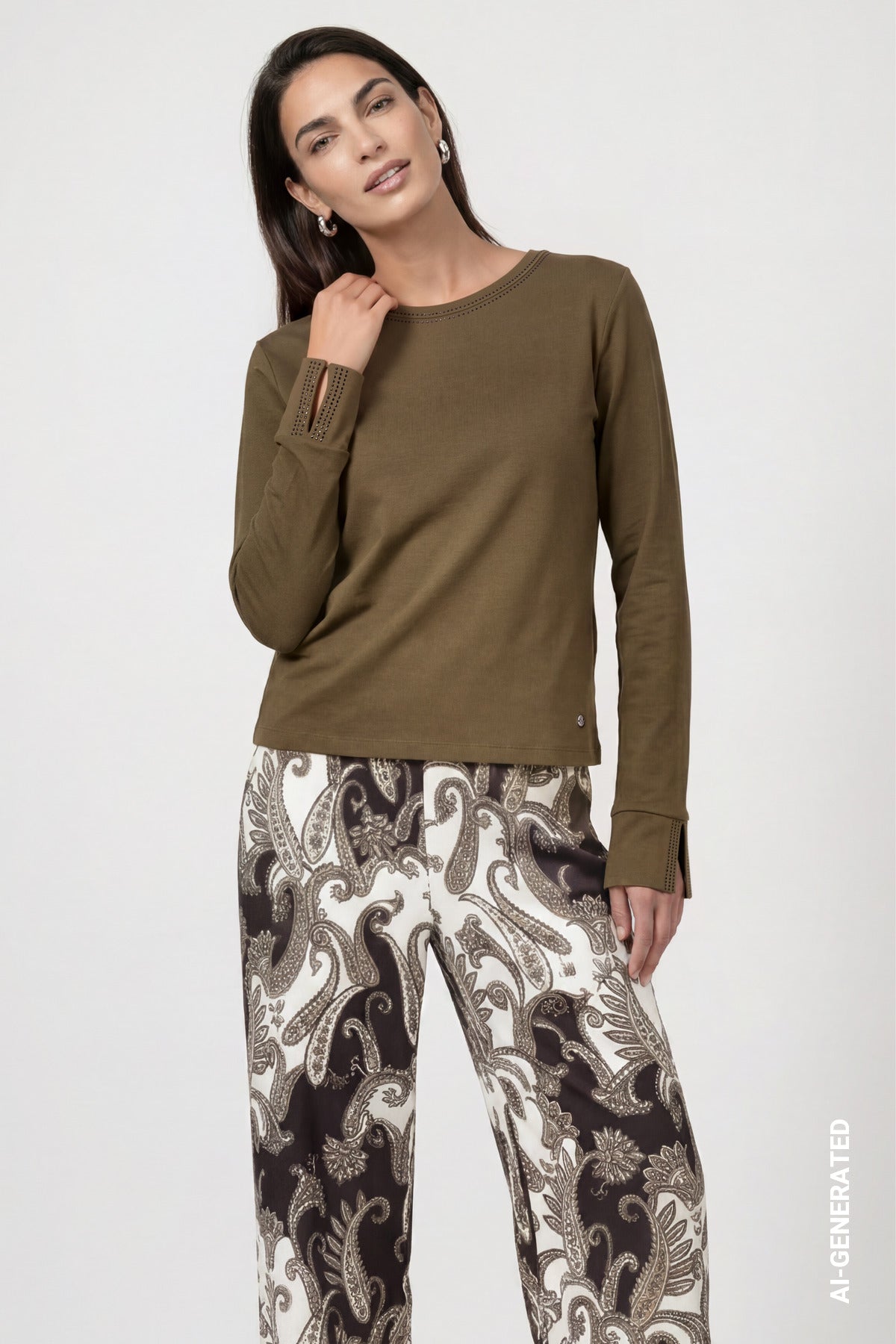 Monari Olive Top