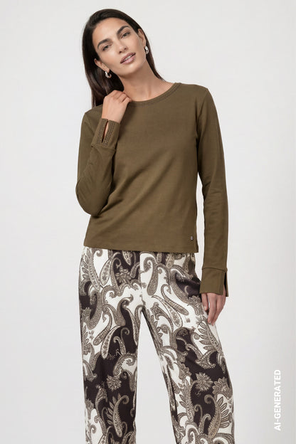 Monari Olive Top