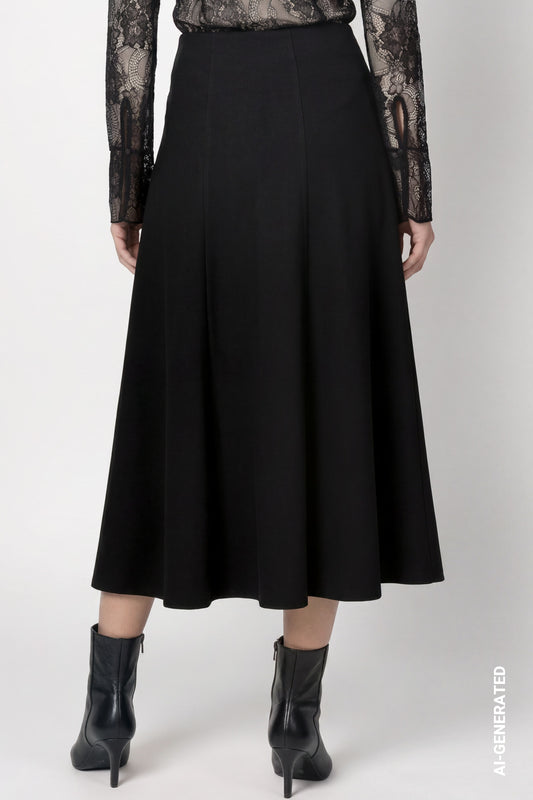 Monari Skirt With Wool Look