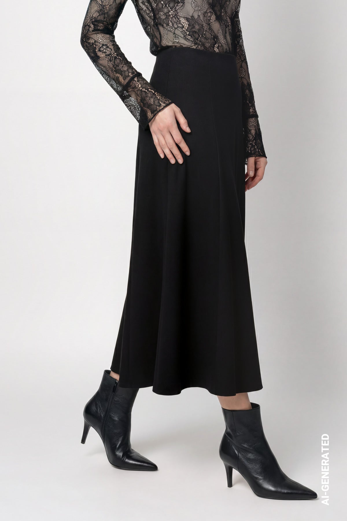 Monari Skirt With Wool Look