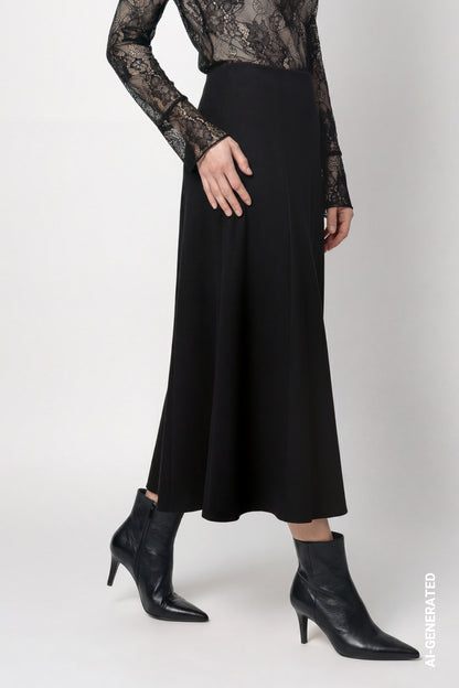 Monari Skirt With Wool Look