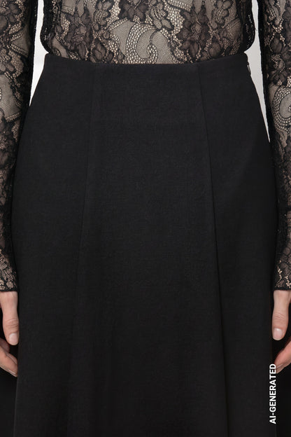 Monari Skirt With Wool Look