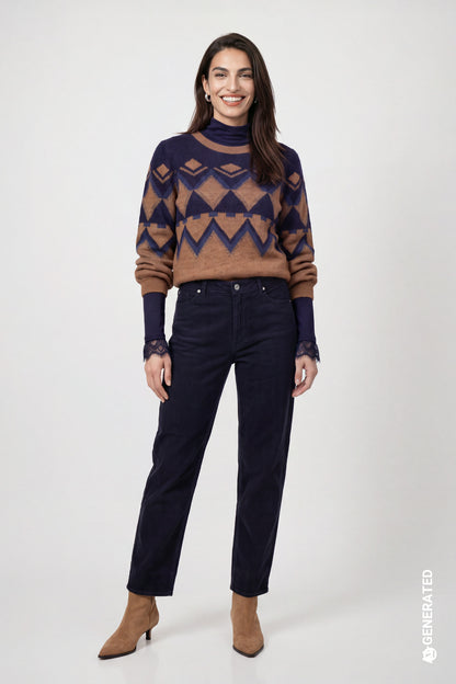 Monari Barrel Cord Trouser