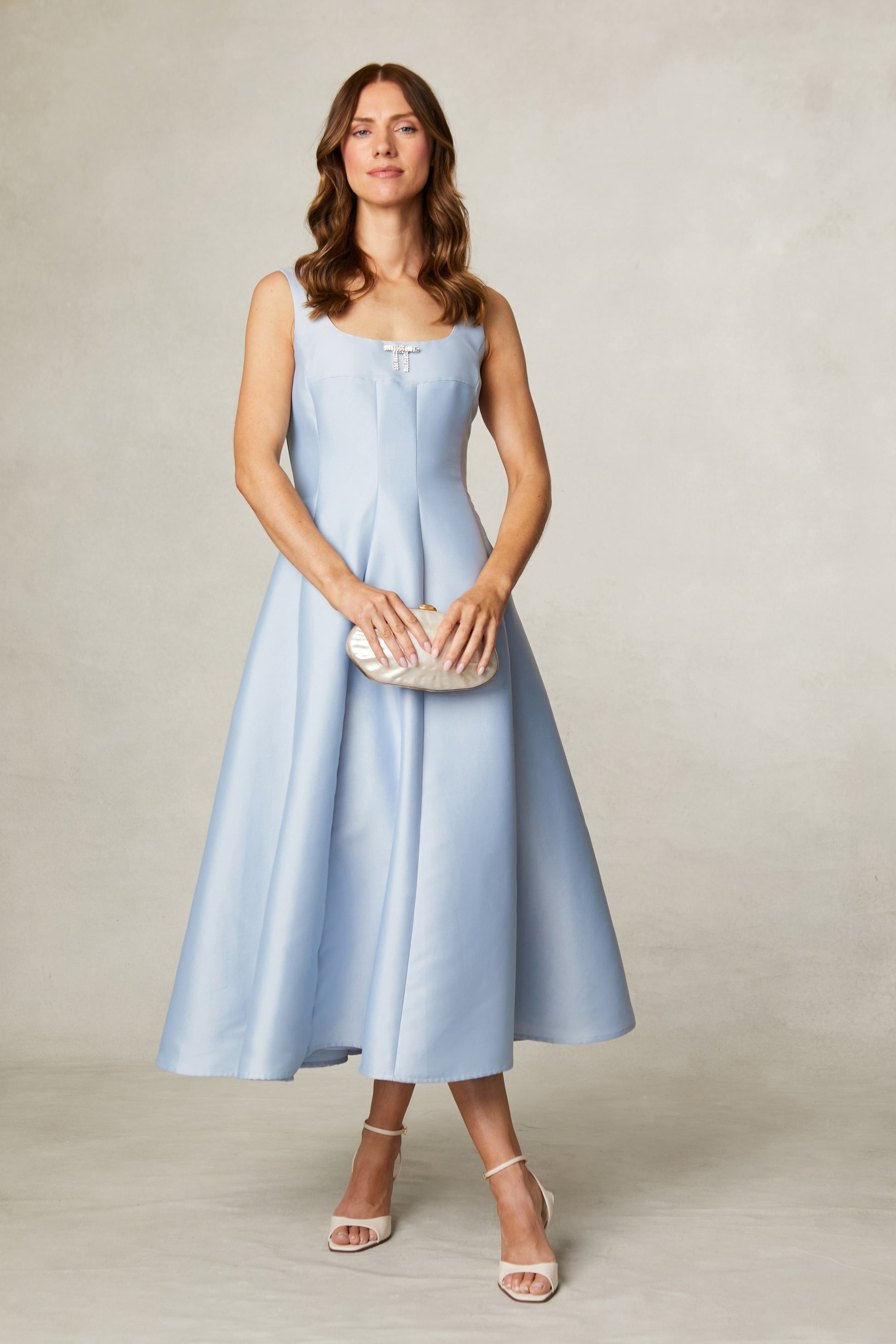 Striking Blue dress, perfect for any occasion weddings communions or confirmations