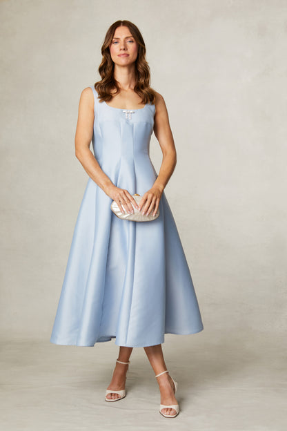 Striking Blue dress, perfect for any occasion weddings communions or confirmations