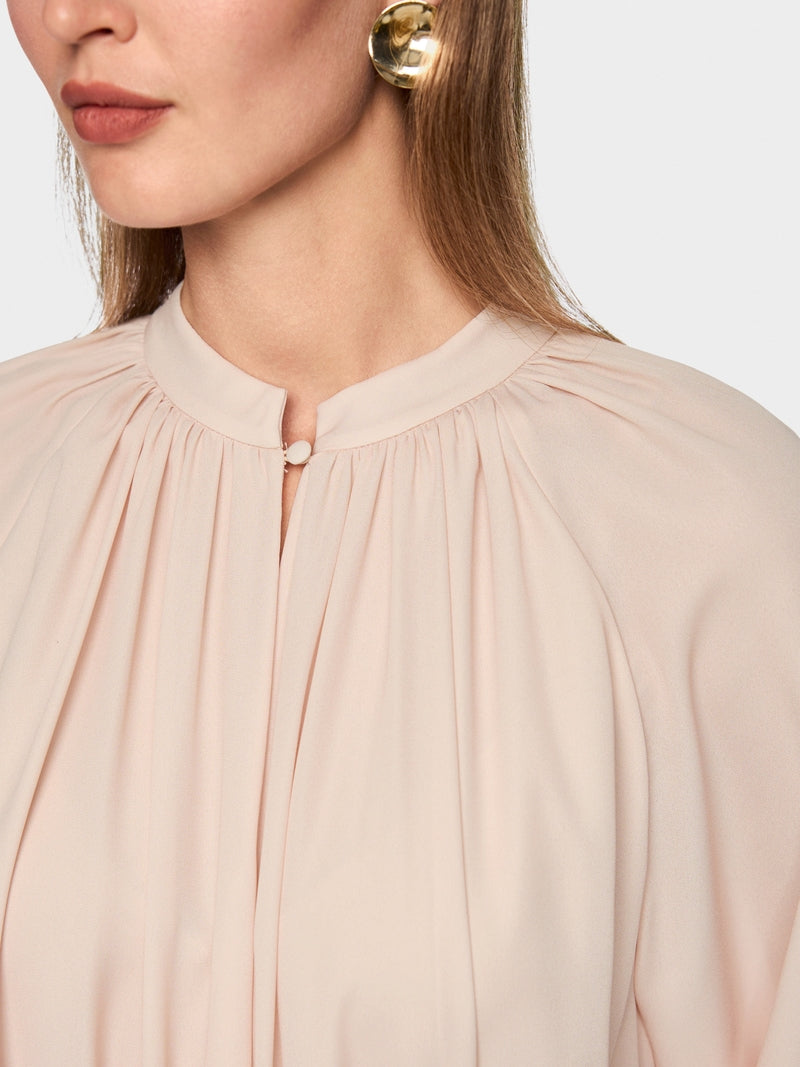 Marccain Pleated Midi Dress With Floral Print