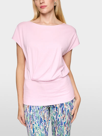 Pink Tshirt with elastic wasteband