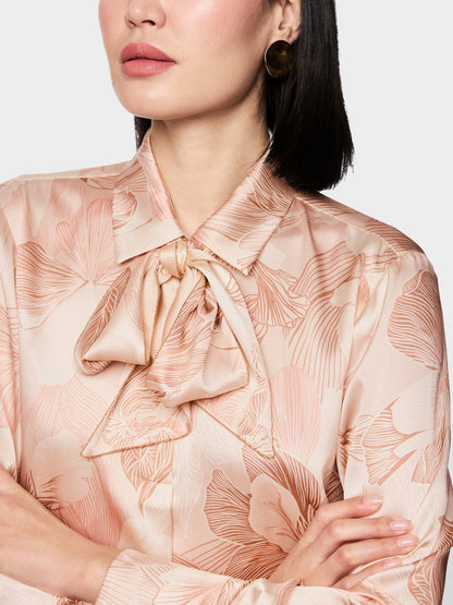Marccain Silk Blend Bow Blouse