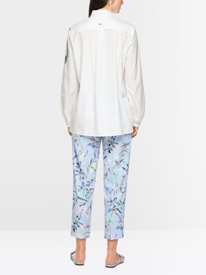 Marccain Long Blouse With Lily Print