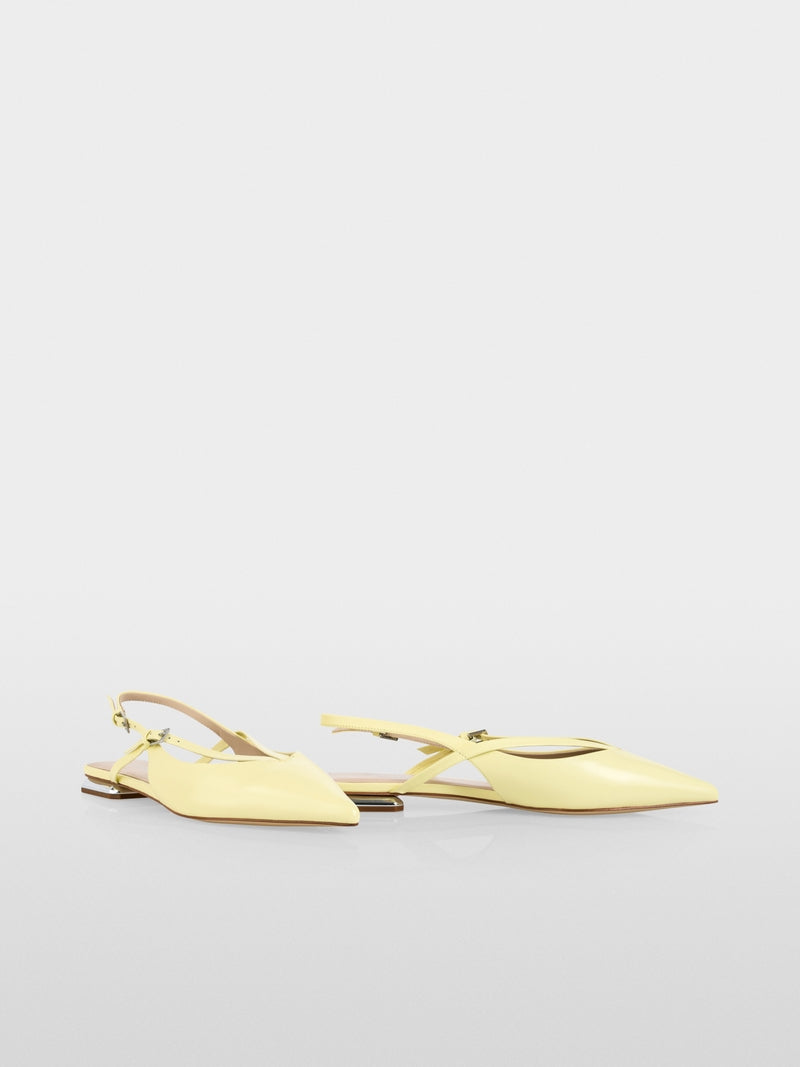 Marccain Leather Strappy Ballerina Flats