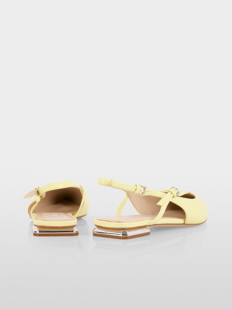 Marccain Leather Strappy Ballerina Flats