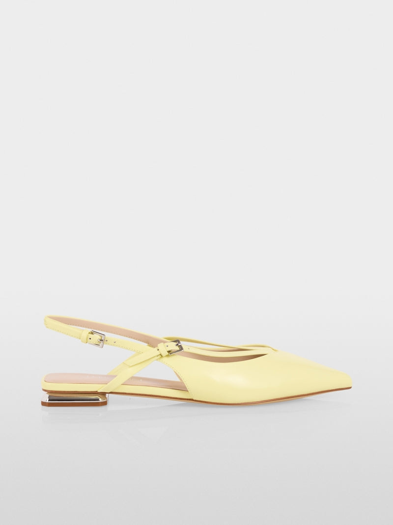 Marccain Leather Strappy Ballerina Flats