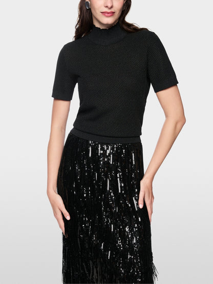 Marccain Short-sleeved Jumper With Lurex