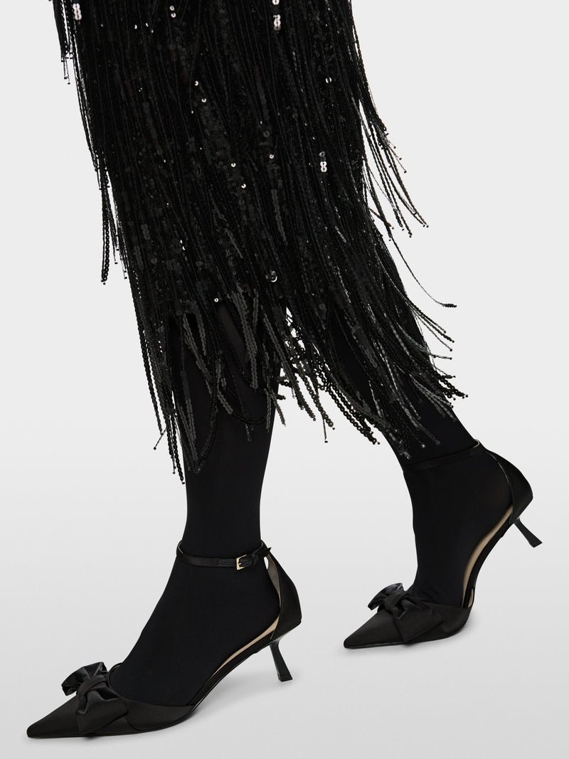 Marccain Skirt With Sequin Fringes