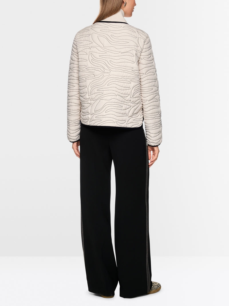 Marccain Sports Short Quilted Jacket With Knit Detail