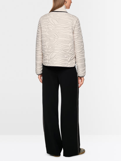 Marccain Sports Short Quilted Jacket With Knit Detail