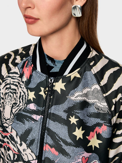 Marccain Sports Blouson Jacket With Comic Print