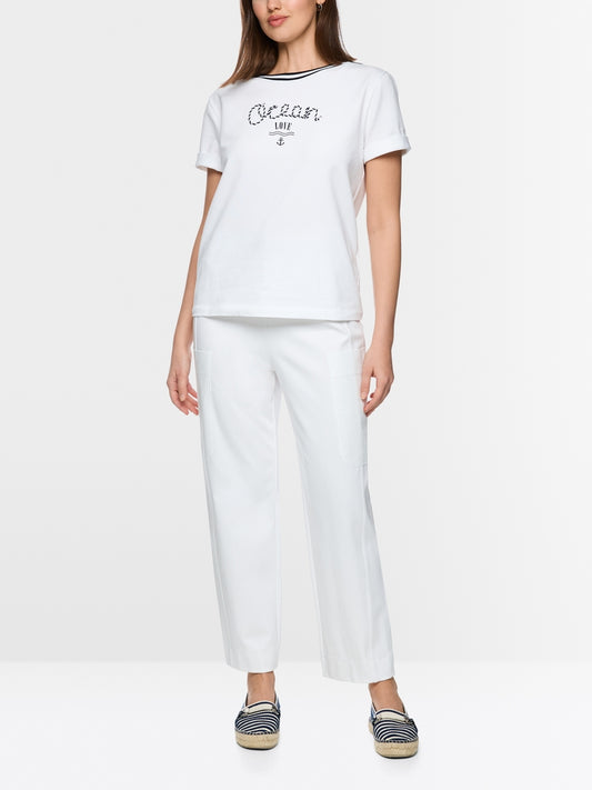 Marccain Sport T-shirt with Maritime Print