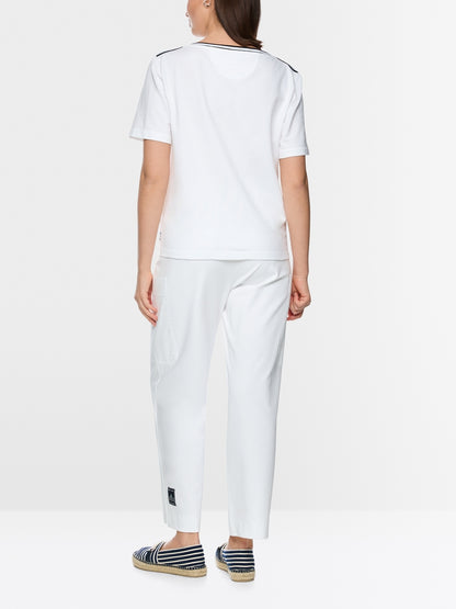 Marccain Sport T-shirt with Maritime Print