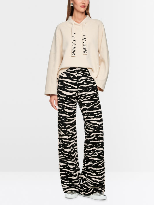 Wide Cut pants with animal print from Marc cain