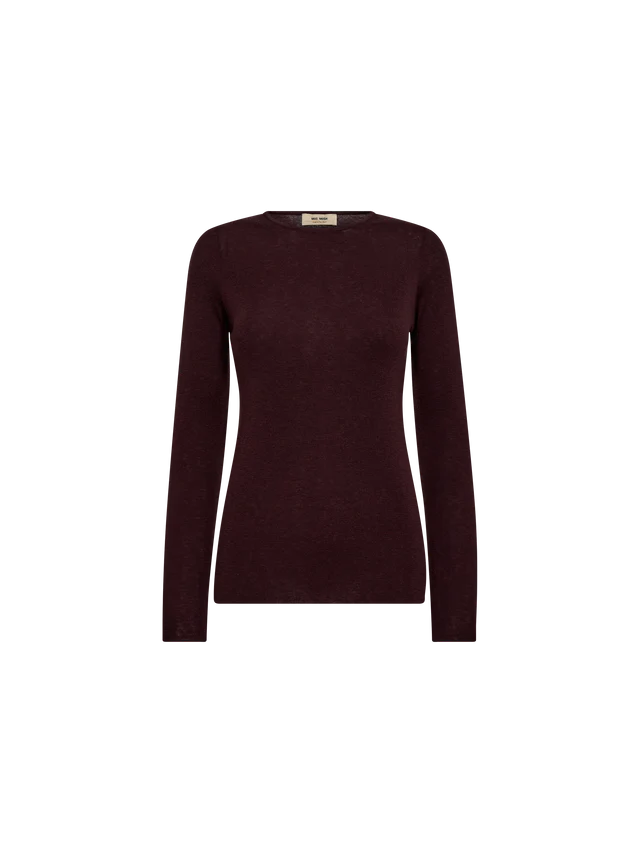 Mos Mosh Bouch O-neck Knit - Fudge