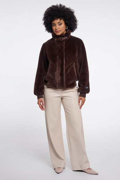 Rino And Pelle Ambra Faux Fur Jacket