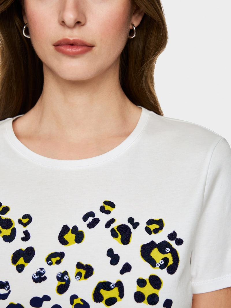 Marccain Cotton shirt with print