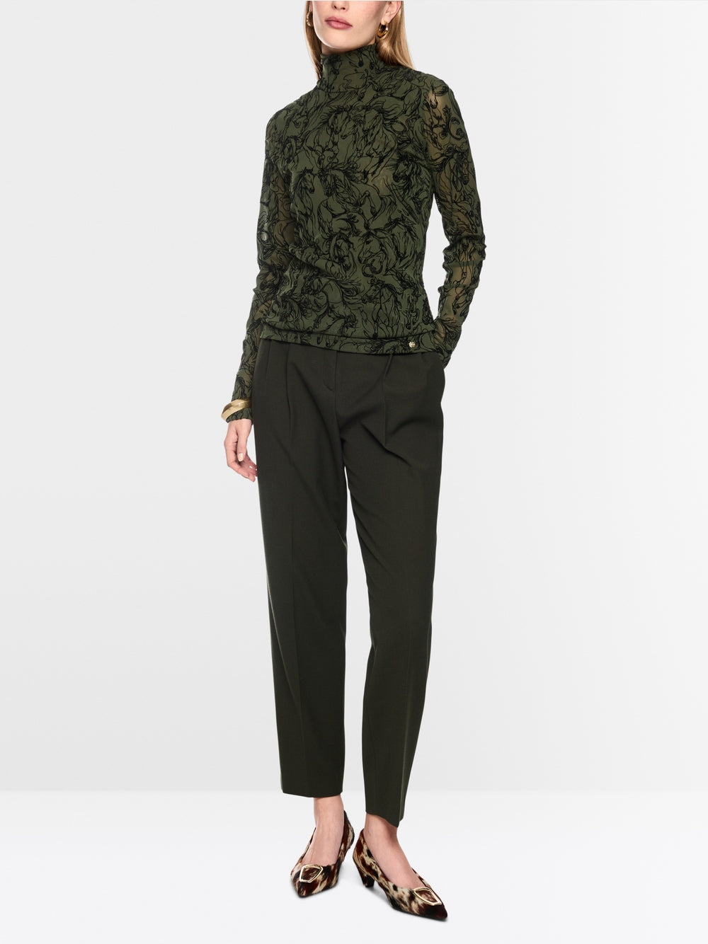 Marccain Top with velvet flocking